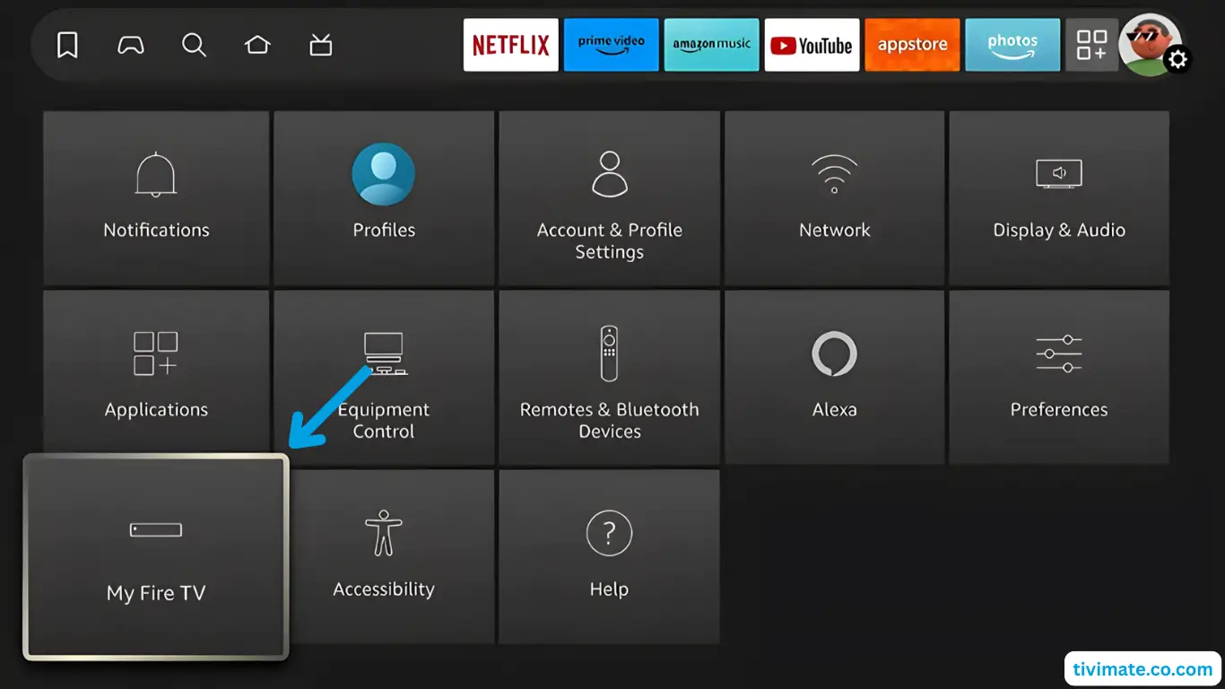 Settings My Fire TV
