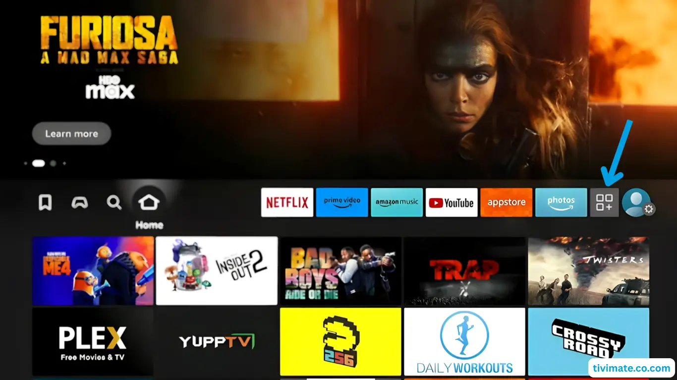 Go to My Apps on Fire TV