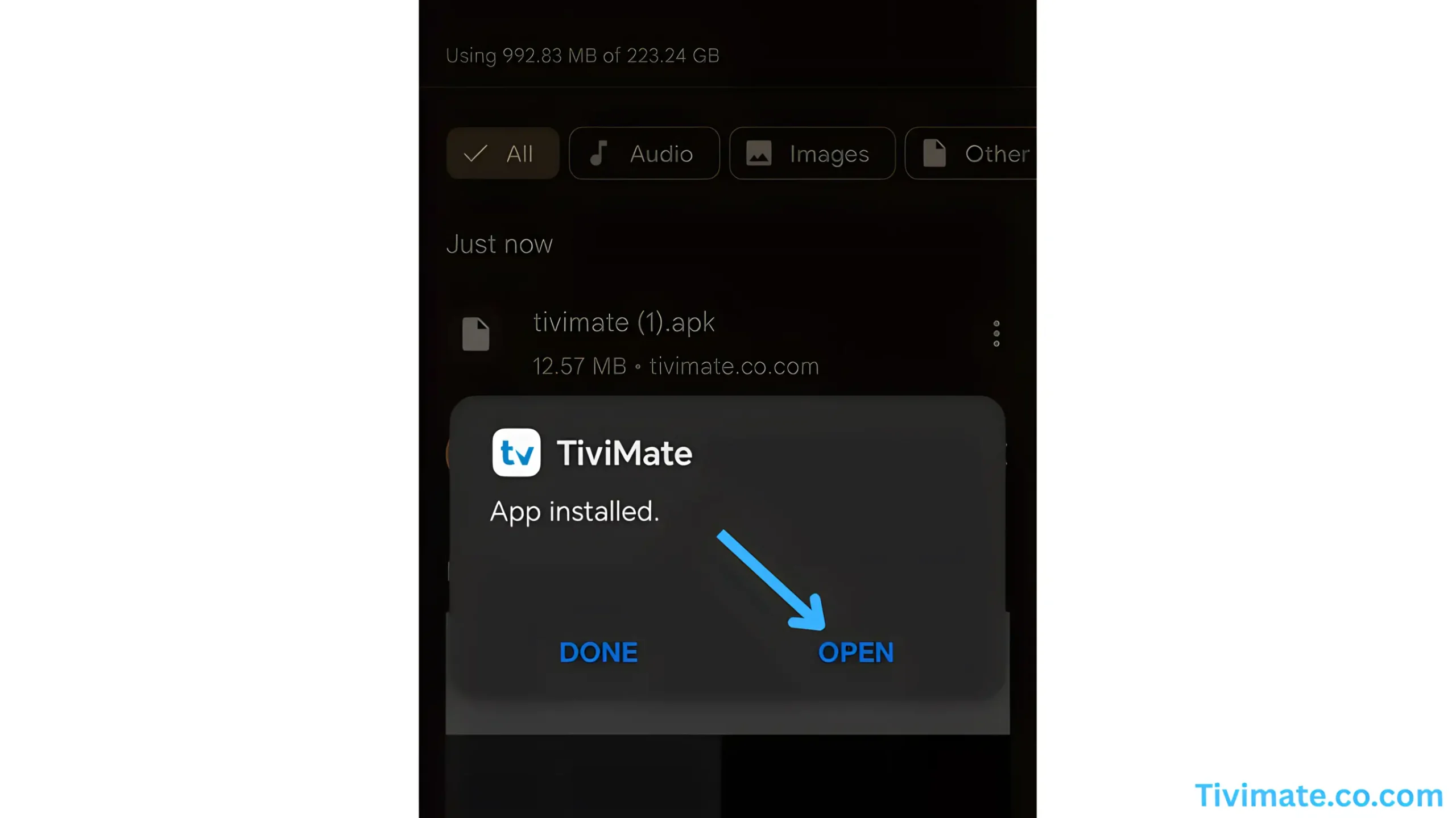 Open TiviMate APK