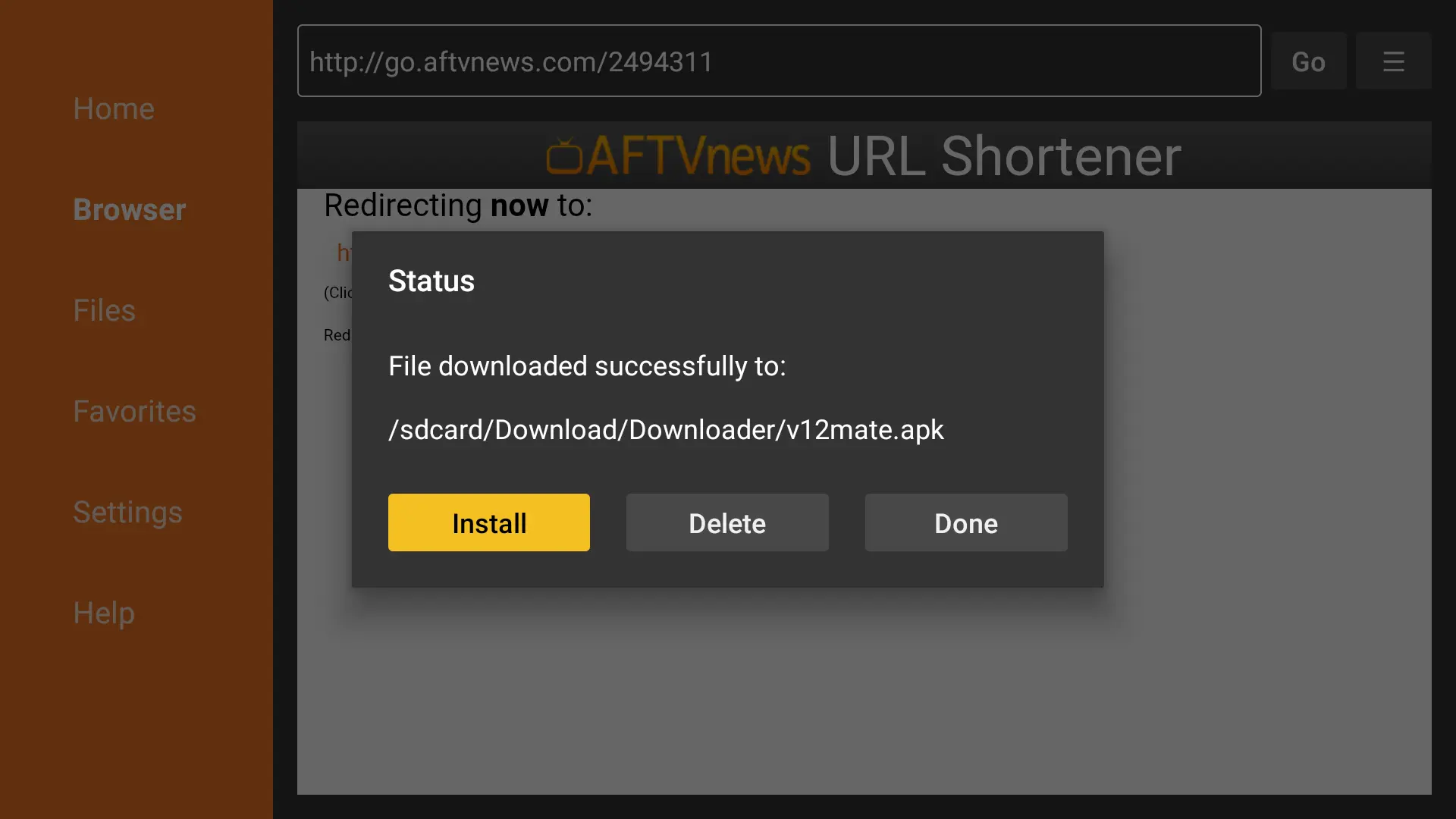 Install V12Mate